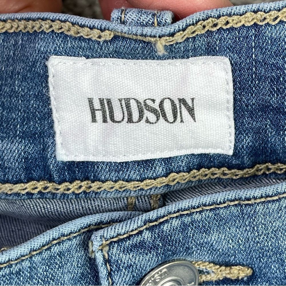 Hudson Blake Jeans Men’s 30X31 Blue Slim Straight Mid-Rise Medium Wash Denim - Picture 5 of 12